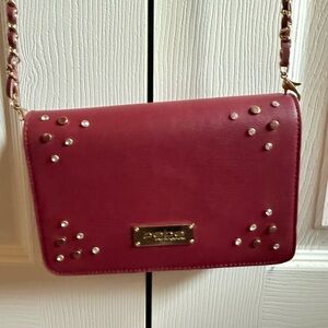 Red Leather Shoulder Bag